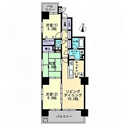 アラモードはりまや 3LDKの間取図画像