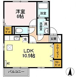 間取図画像 1LDK