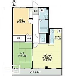 フォレスタ 2LDKの間取図画像
