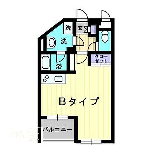 アルファレガロ中庄駅前 202｜岡山県倉敷市鳥羽(賃貸マンション1R・2階・29.69㎡)の写真 その2