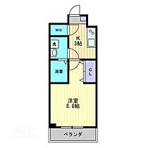 ベラカーサフェリーチェ 401 ｜ 岡山県倉敷市老松町3丁目（賃貸マンション1K・4階・27.20㎡） その2