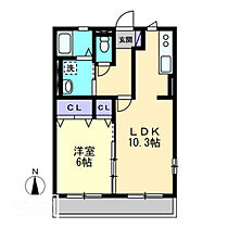 シャルパンテ 202 ｜ 岡山県倉敷市笹沖（賃貸アパート1LDK・2階・40.72㎡） その1