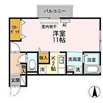 レセンテ手城 103 ｜ 広島県福山市手城町2丁目（賃貸アパート1R・1階・34.72㎡） その2