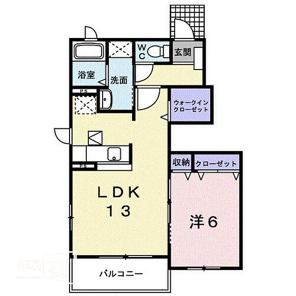 アン・ジュール 104｜広島県福山市手城町1丁目(賃貸アパート1LDK・1階・46.71㎡)の写真 その2