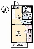 グリーンルーフ沖野上 202 ｜ 広島県福山市沖野上町5丁目（賃貸アパート1K・2階・28.66㎡） その2