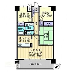 アイムス福山壱番館 3LDKの間取図画像