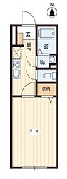 カルムシャンブル 1Kの間取図画像