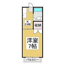 サクラビル  ｜ 長野県伊那市上新田（賃貸マンション1K・4階・20.20㎡） その2