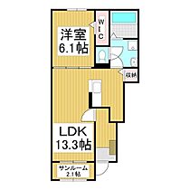 長野県上伊那郡箕輪町大字中箕輪（賃貸アパート1LDK・1階・50.05㎡） その2