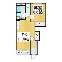 サン・トラント  ｜ 長野県伊那市東春近（賃貸アパート1LDK・1階・44.62㎡） その2