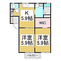 フォーレス　フクシマ  ｜ 長野県上伊那郡辰野町大字伊那富（賃貸アパート2K・2階・43.54㎡） その2