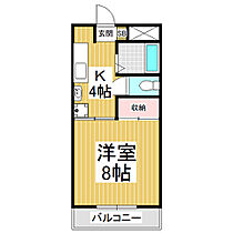 ロイヤルハイツT＆T　II  ｜ 長野県伊那市西箕輪（賃貸マンション1K・2階・26.40㎡） その2