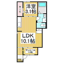 長野県上伊那郡南箕輪村（賃貸アパート1LDK・1階・36.25㎡） その2