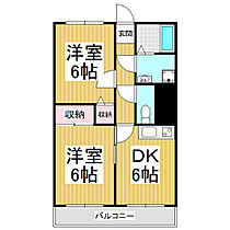 ファミール秋桜  ｜ 長野県駒ヶ根市赤穂（賃貸マンション2DK・3階・43.70㎡） その2