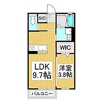 coral  ｜ 長野県上伊那郡箕輪町大字中箕輪（賃貸アパート1LDK・1階・34.15㎡） その2