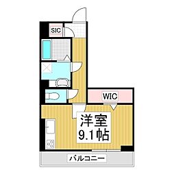 Maison Rassurer(メゾンラシュレ) ワンルームの間取図画像