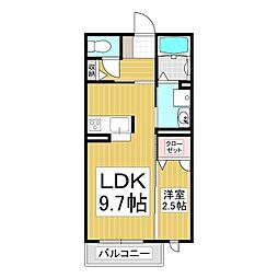 Regulus 1LDKの間取図画像