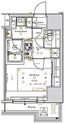 アークマーク浅草 6階1Kの間取り