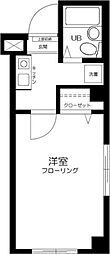 コスタシティ平井 1Kの間取図画像
