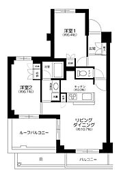 T'sgarden六郷土手 2LDKの間取図画像