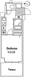 パークウェル下北沢 1Kの間取図画像