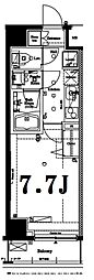 AXAS西新井 1Kの間取図画像