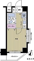 フェニックス笹塚壱番館 1Kの間取図画像