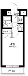 サンテミリオン世田谷上野毛 1Kの間取図画像