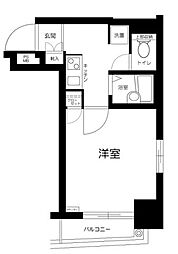 ヴェルステージ日本橋人形町 1Kの間取図画像