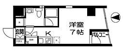 パレットコート ワンルームの間取図画像