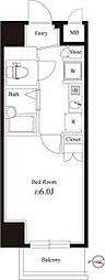 ヴェルト板橋イースト 1Kの間取図画像