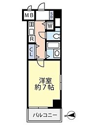 スパシエベレーザ練馬 1Kの間取図画像