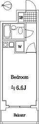 ライオンズマンション西新小岩 ワンルームの間取図画像