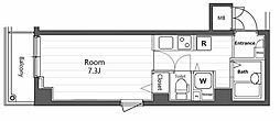 ガーラ新宿下落合 1Kの間取図画像