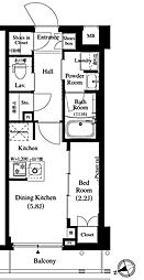 ARKMARK千歳船橋 1DKの間取図画像