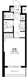 菱和パレス田園調布東 1Kの間取図画像