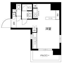 アクシア新宿御苑 ワンルームの間取図画像