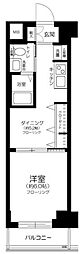 エステムプラザ凌雲閣 1DKの間取図画像