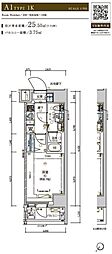 MAINSTAGE王子神谷 1Kの間取図画像