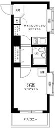 ラ・レジダンス・ド・ラフィネ 1DKの間取図画像