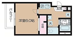 フェリーチェ千石 1Kの間取図画像