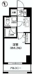コンシェリア御茶ノ水 1Kの間取図画像