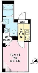 BiancoW 1Kの間取図画像