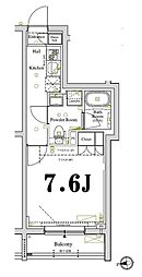 AXAS駒場東大前 1Kの間取図画像