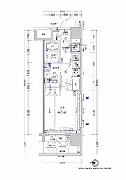 AXAS-Will四谷三丁目Sta. 1Kの間取図画像