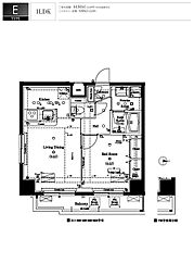 AXAS西新井 1LDKの間取図画像