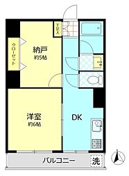 峰マンション 1SDKの間取図画像