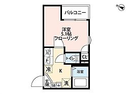 グランクオール江古田 1Kの間取図画像