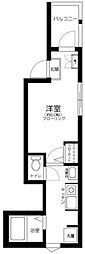 ラ・ルーチェ 1Kの間取図画像