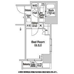 コンフォリア押上 1Kの間取図画像